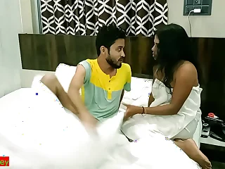 Indian hot xxx teen girl hardcore sex with teen boy to hand luxury hotel! Hindi sex porn video