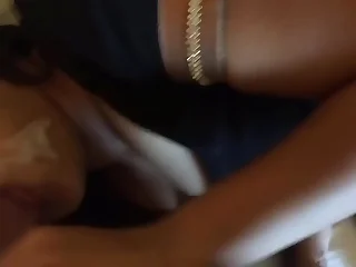 Hot bhabhi giving blowjob and taking cum in mouth porn video
